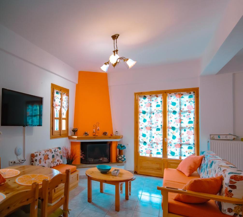 Orange House For Big Families In Damouchari - Delicious Houses 外观 照片